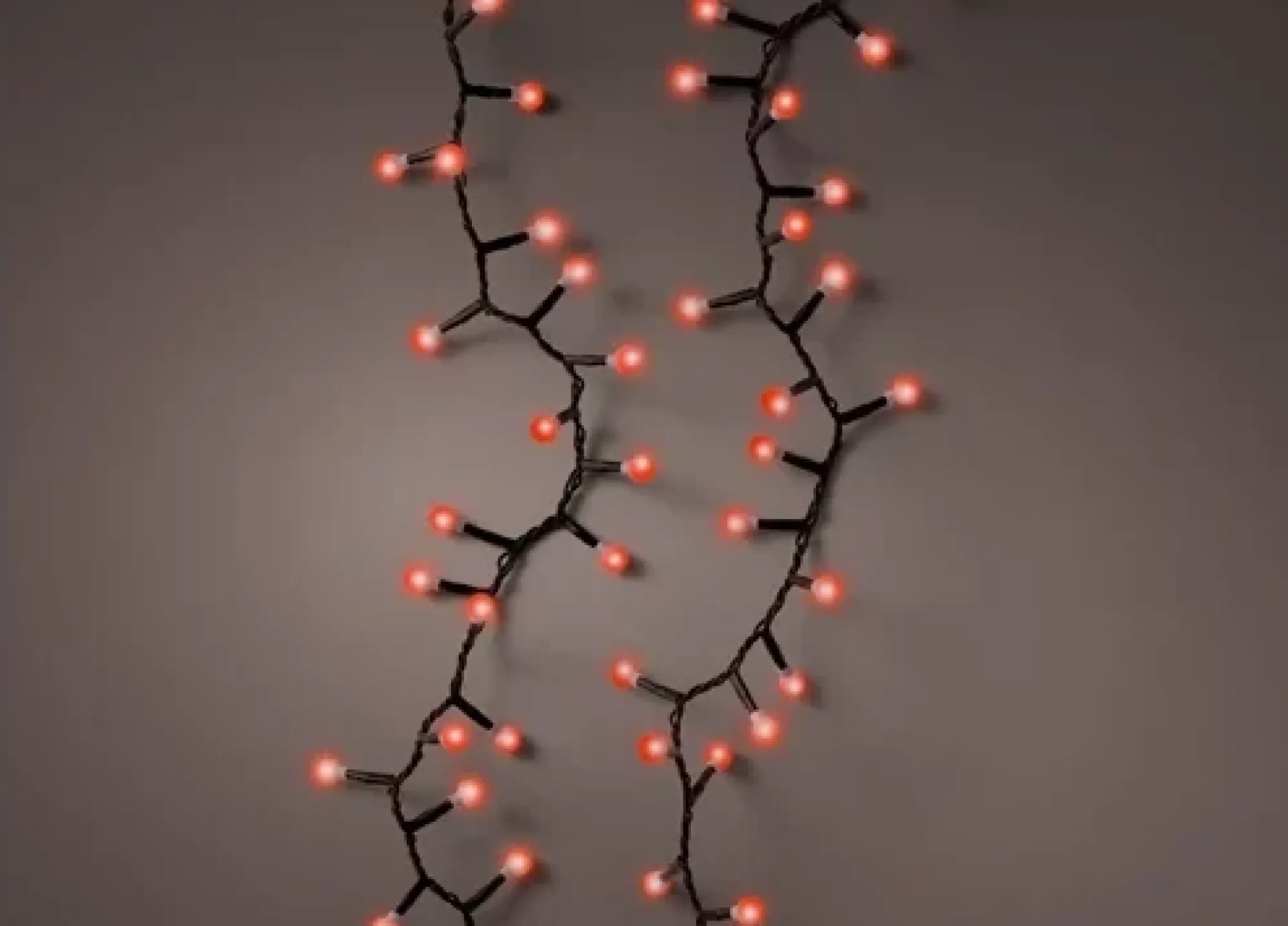 500 Cherry Red Compact Christmas Lights