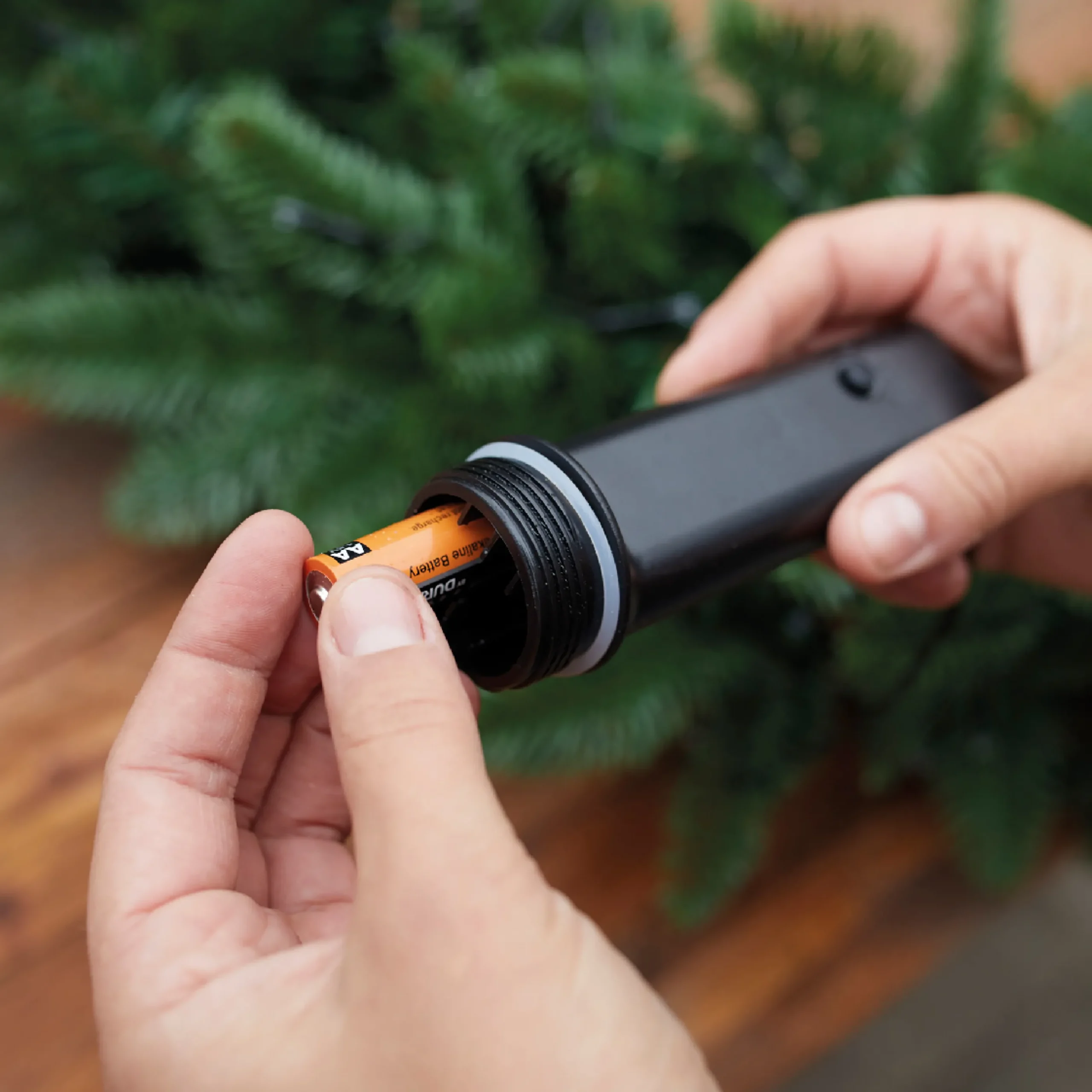 192 Durawise Classic Warm White Battery Christmas Lights With Timer (Black Wire)