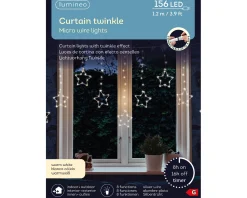 156 Led Micro Curtain Twinkle Lights With 8 Functions