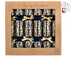 Christmas Crackers – Blue Gold Floral Design