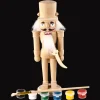 20Cm Diy Nutcracker With Brush And Paint