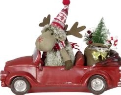 32Cm Led Moose In A Car