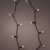 Durawise Warm White Battery Christmas Lights With Timer (Black Wire) Various Sizes