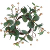 Eucalyptus And Gold Berry Large Candle Ring