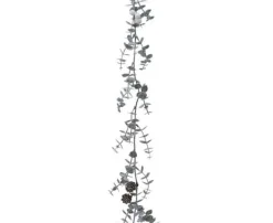 5Ft Eucalyptus Christmas Garland With Berries And Glitter