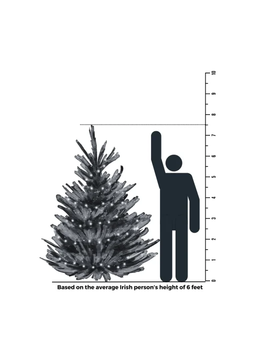 7.5Ft Feel Real Frosted Colorado Spruce Artificial Christmas Tree
