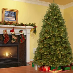 9Ft Feel Real Newberry Spruce Pre-Lit Artificial Christmas Tree