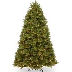 7.5Ft Feel Real Newberry Spruce Pre-Lit Artificial Christmas Tree