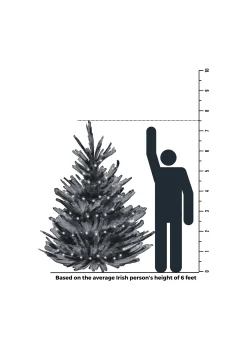 7.5Ft Feel Real Snowy Waterford Pine Artificial Christmas Tree
