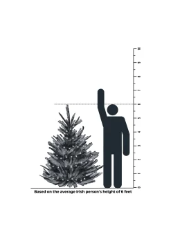 6Ft Led Christmas Tree Fausto Black