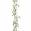 5.5Ft Snowy Grape Leaf Christmas Garland