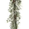 6Ft Sparkle Holly Berry Christmas Garland