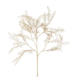 Gold Metallic Mini Leaves Christmas Spray