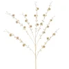 Gold Metallic Thistle Christmas Spray