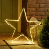 Light Up Open Star – Warm White – 3 Configurations