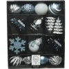 Mixed Christmas Bauble Box Winter Blue