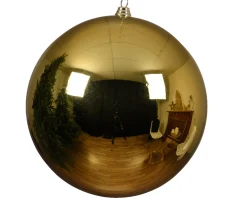 Shatterproof Light Gold Christmas Bauble